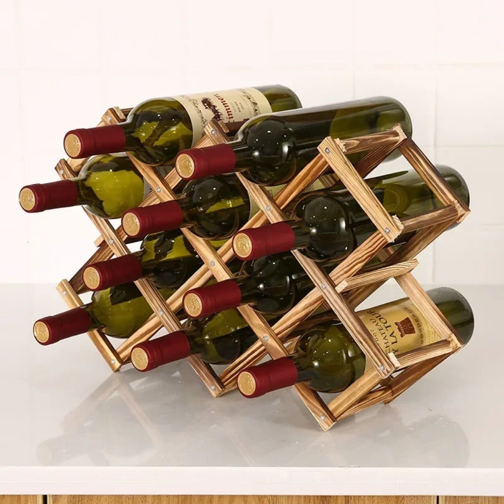 Katlanabilir Ahşap Şarap Rafı  - Home Bar Shelves incelemesi ve fiyatı