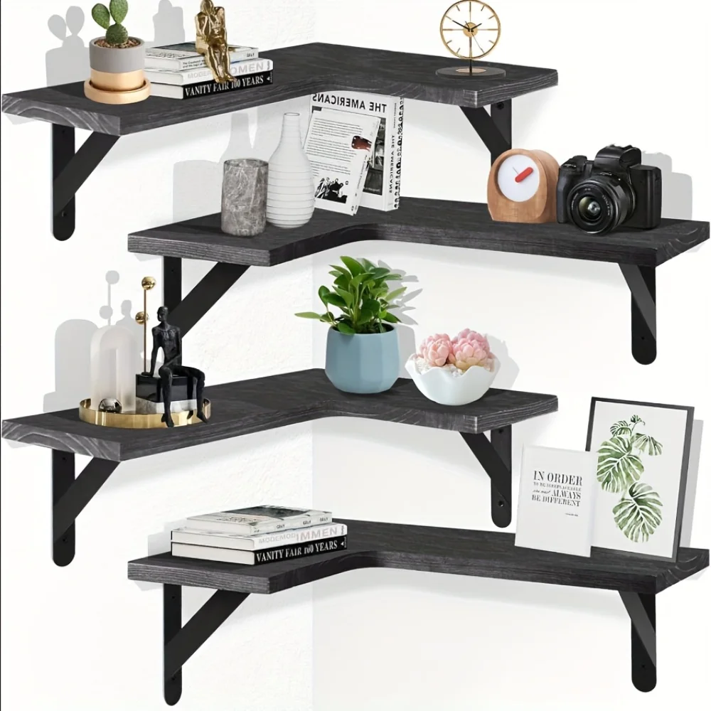 Doğal Ahşap Desenli Yüzer Rafl - Home Bar Shelf incelemesi ve fiyatı