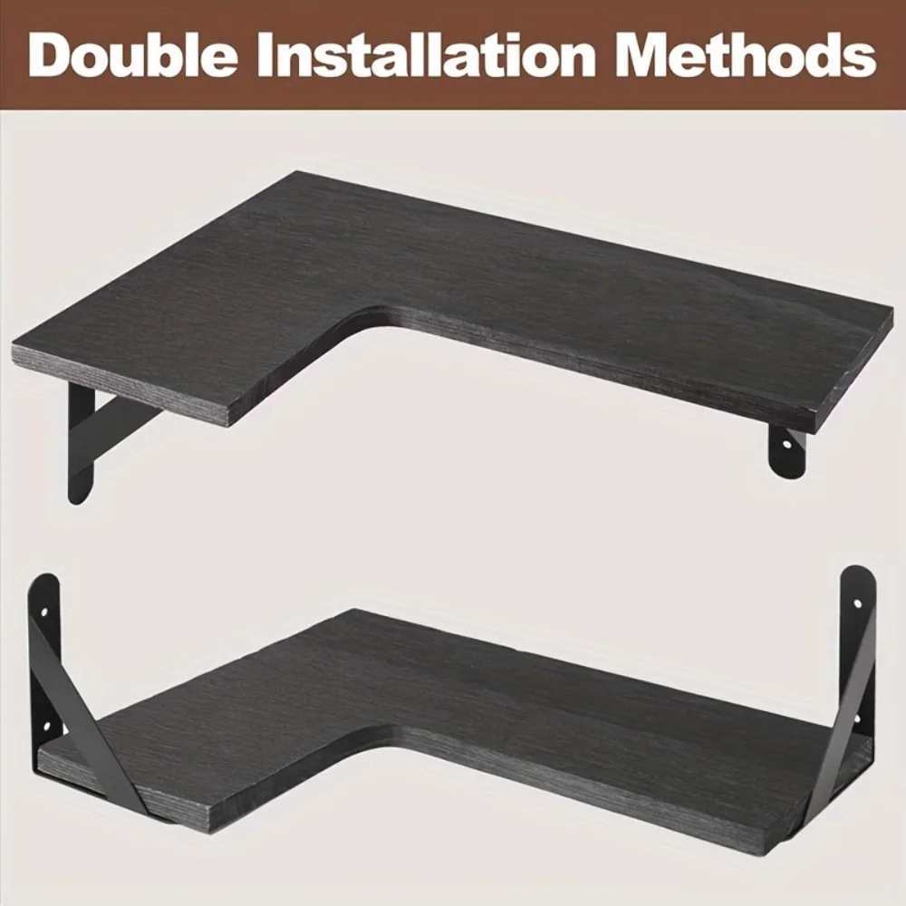 Doğal Ahşap Desenli Yüzer Rafl - Home Bar Shelf incelemesi ve fiyatı