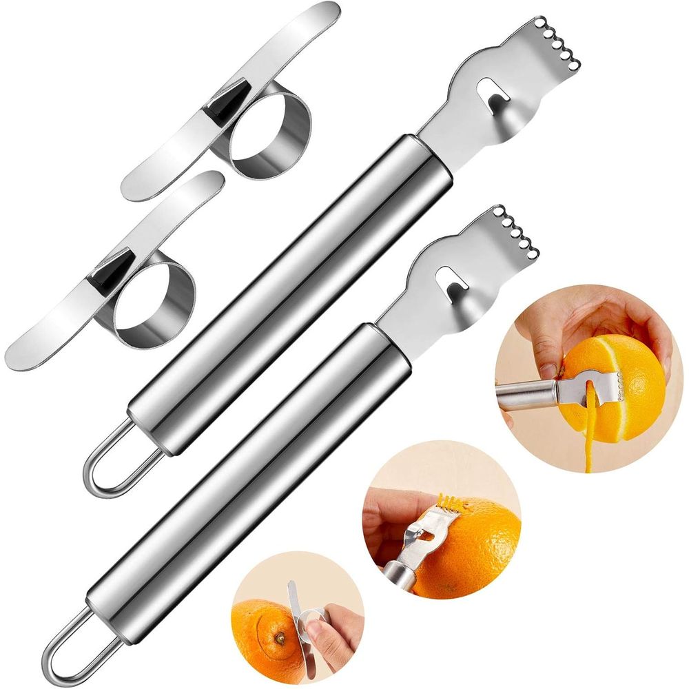 4 Parçalı Paslanmaz Çelik Limo - Peeler Channel Knife incelemesi ve fiyatı