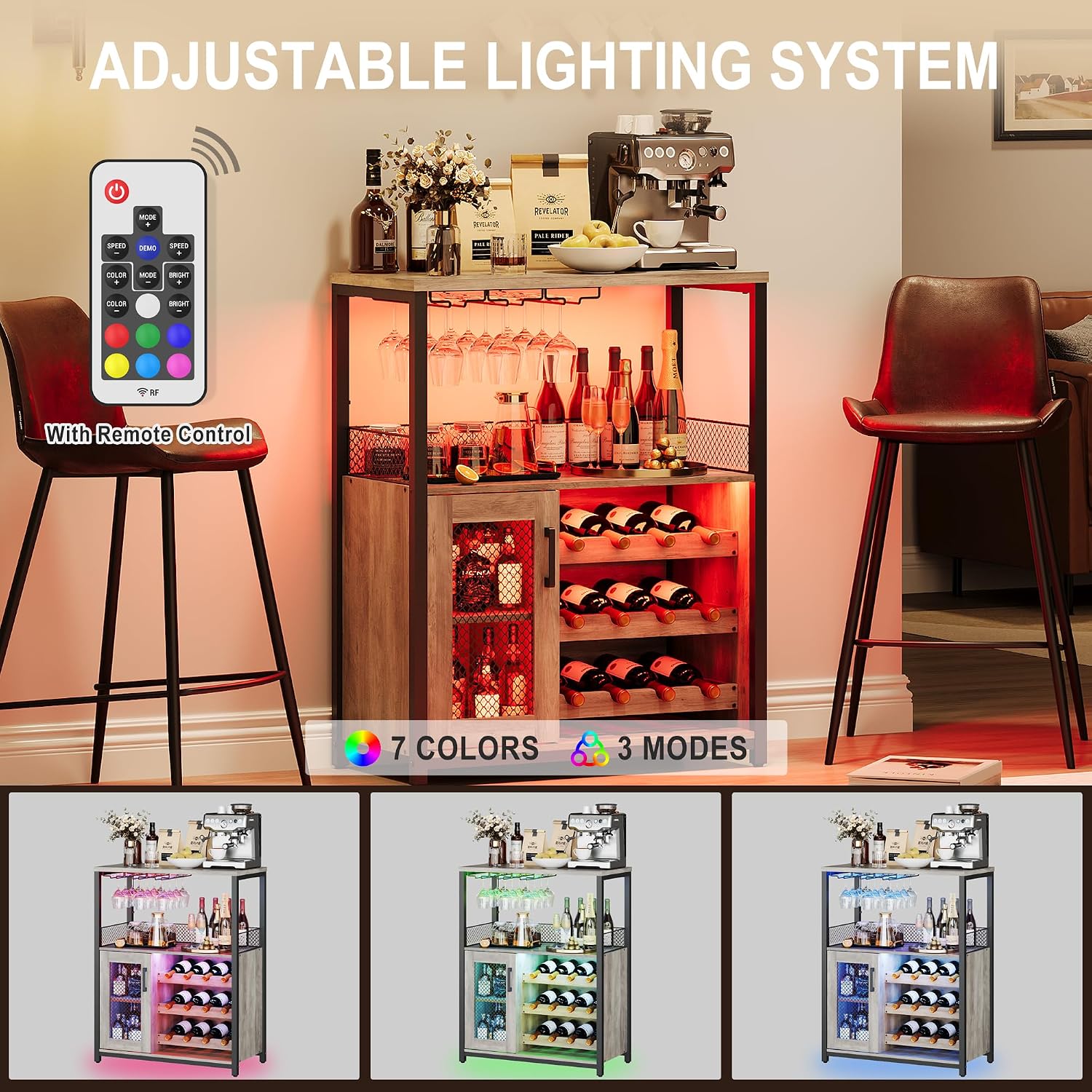 3 Katmanlı Şarap Barı Dolabı L - Home Bar And Cabinet incelemesi ve fiyatı