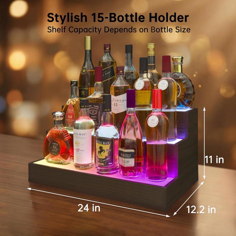 Ev Barı LED Şişe Teşhir Rafı | - Home Bar Shelves incelemesi ve fiyatı