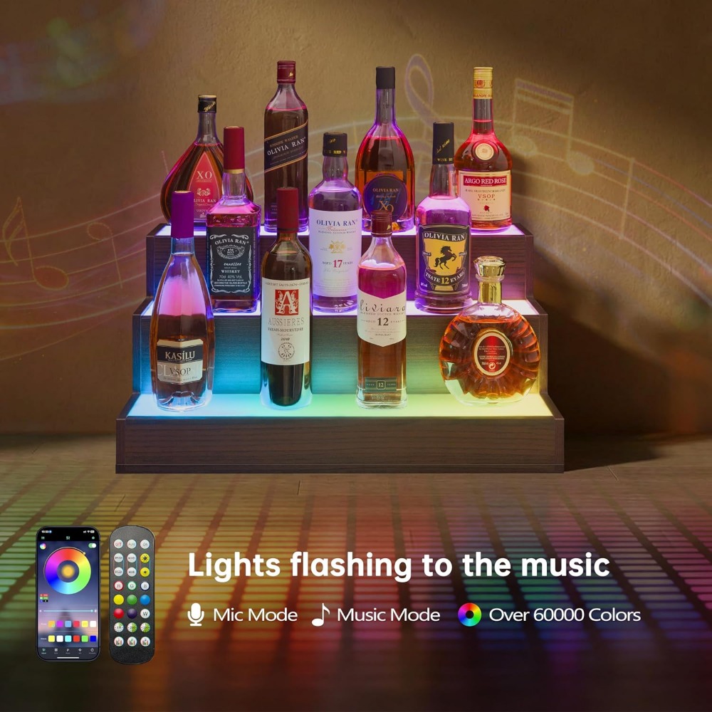 Ev Barı LED Şişe Teşhir Rafı | - Home Bar Shelves incelemesi ve fiyatı